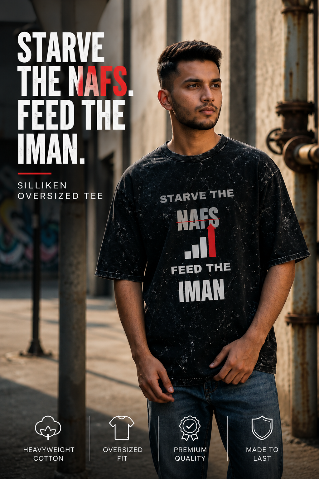Starve The Nafs - Oversized Tee