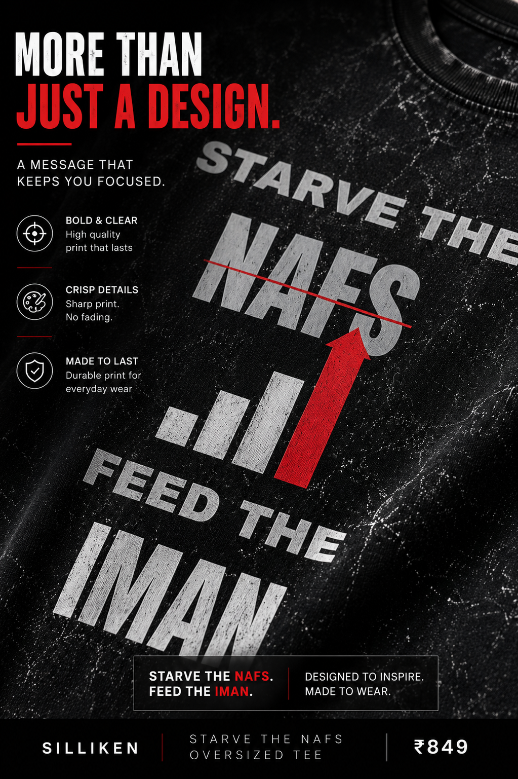 Starve The Nafs - Oversized Tee