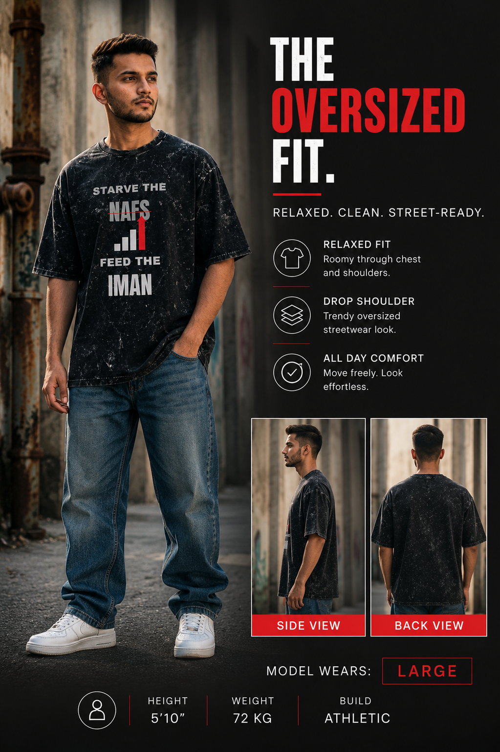 Starve The Nafs - Oversized Tee